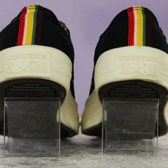 Converse Chuck Taylor All Star Black Cherry Red Egret Floral Canvas Sneaker Sz 6 - Picture 5 of 9